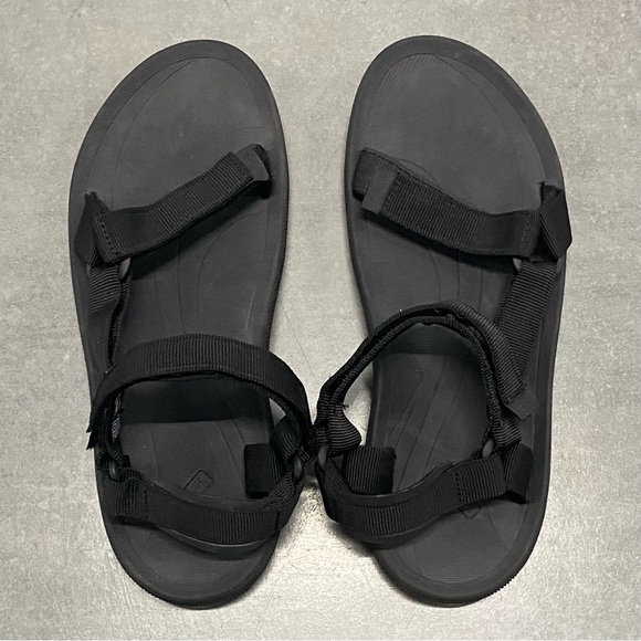 Men’s Teva Black Torin Outdoor Hiking Water Sandals Adjustable Strap Size 12 - Picture 4 of 7